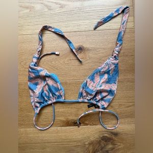 VIX triangle bikini top blue/pink size L